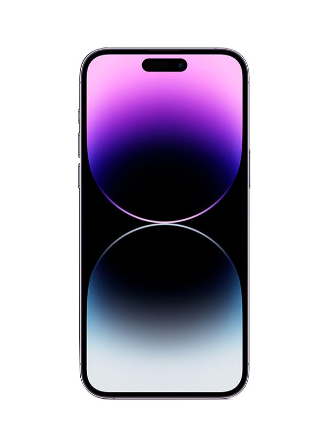 ابل  هاتف iPhone 14 Pro ثنائي الشريحة، سعة 256 جيجابايت، أرجواني داكن، يدعم الجيل الخامس 5G، بدون تطبيق FaceTime - Image 1