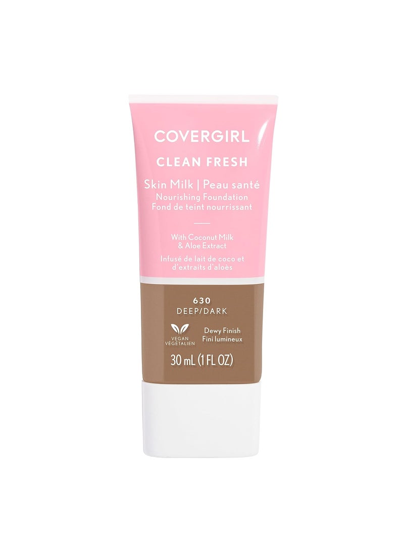 CoverGirl COVERGIRL Clean Fresh Skin Milk Foundation DeepDark 1 Count packaging may vary 