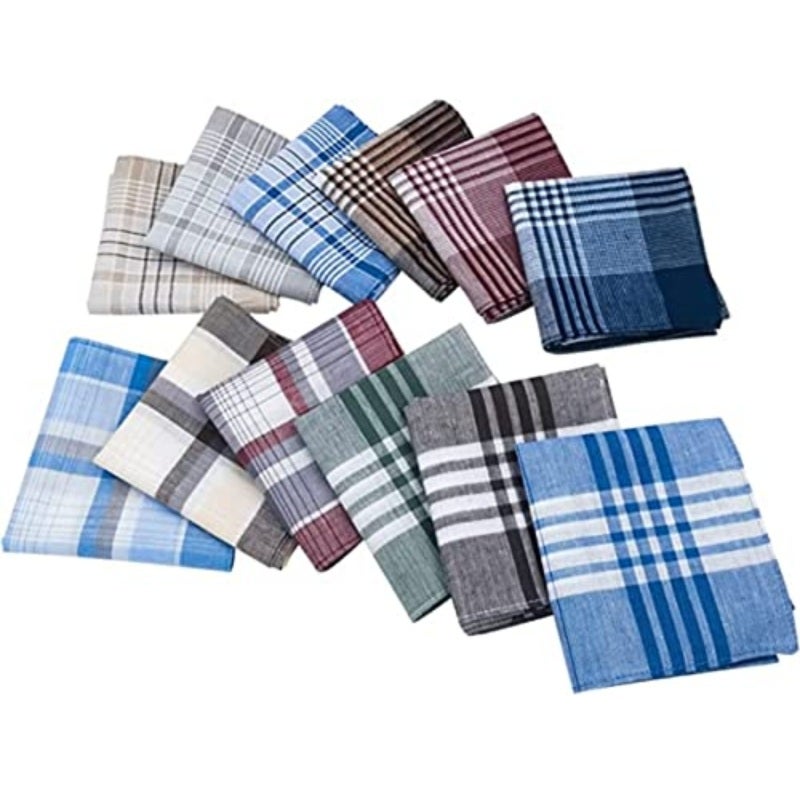 Men's Handkerchiefs Handbags Handkerchiefs Business and Informal Set, Cotton Handkerchief Handkerchiefs and Soft Men's Suit, Cloth Handkerchiefs Gift for Men - Image 3