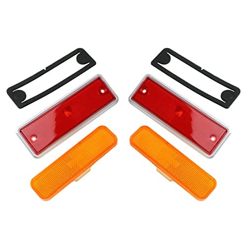 LAFORMO El Camino Side Marker Light - Set of 4 Front and Rear Side Marker Lens Light Compatible With 1982 1983 1984 1985 1986 1987 Chevy El Camino,GMC Caballero #913417, 929986 - Image 3