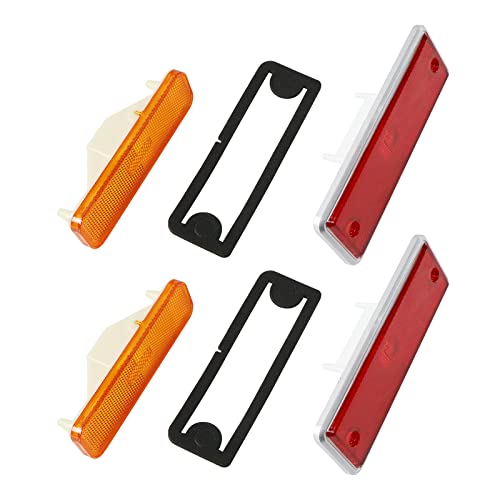 LAFORMO El Camino Side Marker Light - Set of 4 Front and Rear Side Marker Lens Light Compatible With 1982 1983 1984 1985 1986 1987 Chevy El Camino,GMC Caballero #913417, 929986 - Image 4