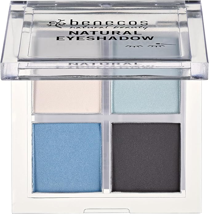 Benecos Benecos Natural Cosmetics Quattro Eyeshadow Palette vegan true blue  - Image 2