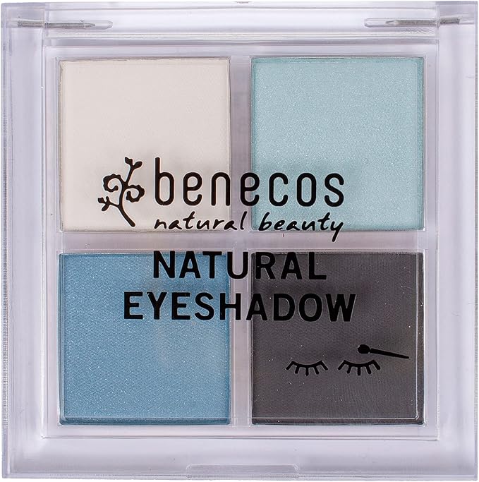 Benecos Benecos Natural Cosmetics Quattro Eyeshadow Palette vegan true blue  - Image 3