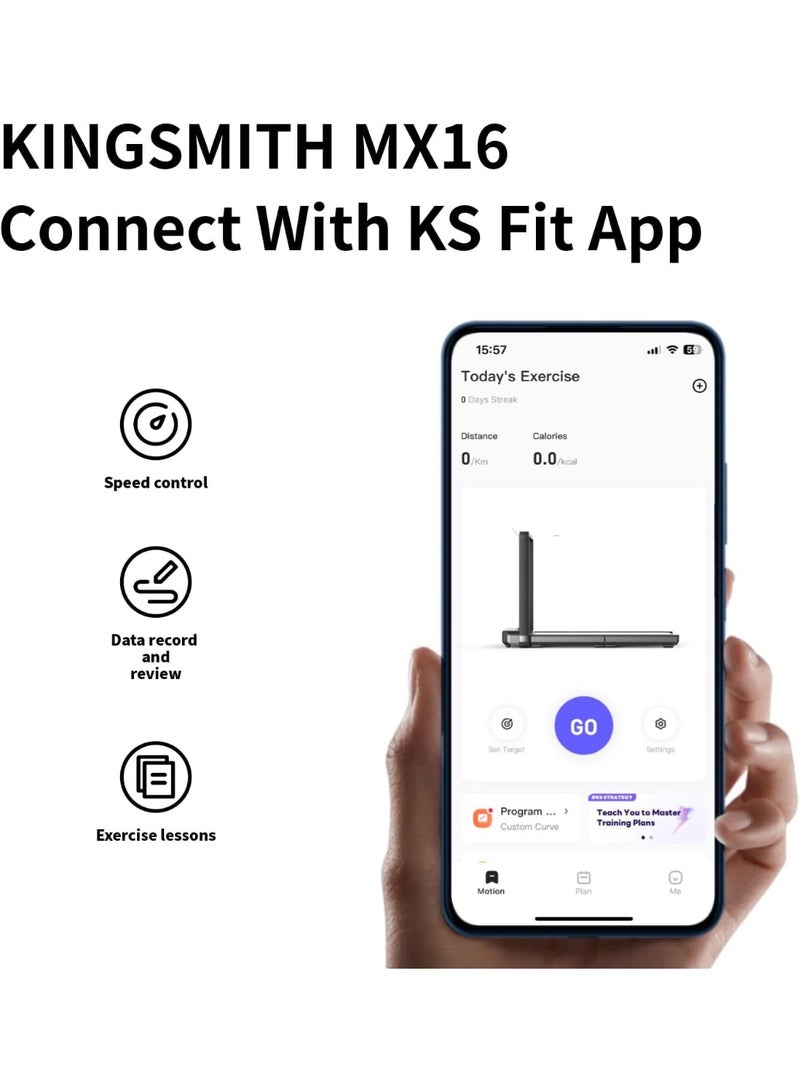كينج سميث Kingsmith WalkingPad Treadmill MX16 - Smart Foldable Walking Machine - Image 5