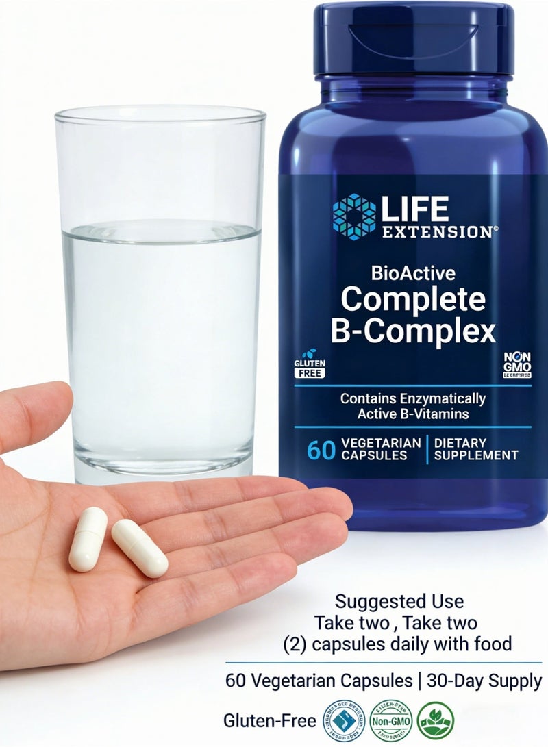 لايف إكستنشن Life Extension, مركب B الحيوي النشط، 60 كبسولة نباتية - Image 4