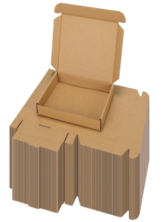 PHAREGE 7x5x1 Inch Shipping Boxes 100 Pack Brown, Tab Lock Tuck Top Mailer Boxes for Packaging Small Business, Cardboard Gift Boxes for Wrapping Mailing Present - Image 1