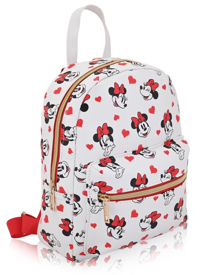 فاست فوروورد حقيبة ظهر ديزني ميني ماوس للنساء والرجال والأولاد والبنات، للجنسين | حقيبة ظهر صغيرة لطيفة من الجلد الصناعي مقاس 10 بوصات بتصميم ميني ماوس | حقيبة ميني ماوس وإكسسوارات ميني ماوس - Image 2