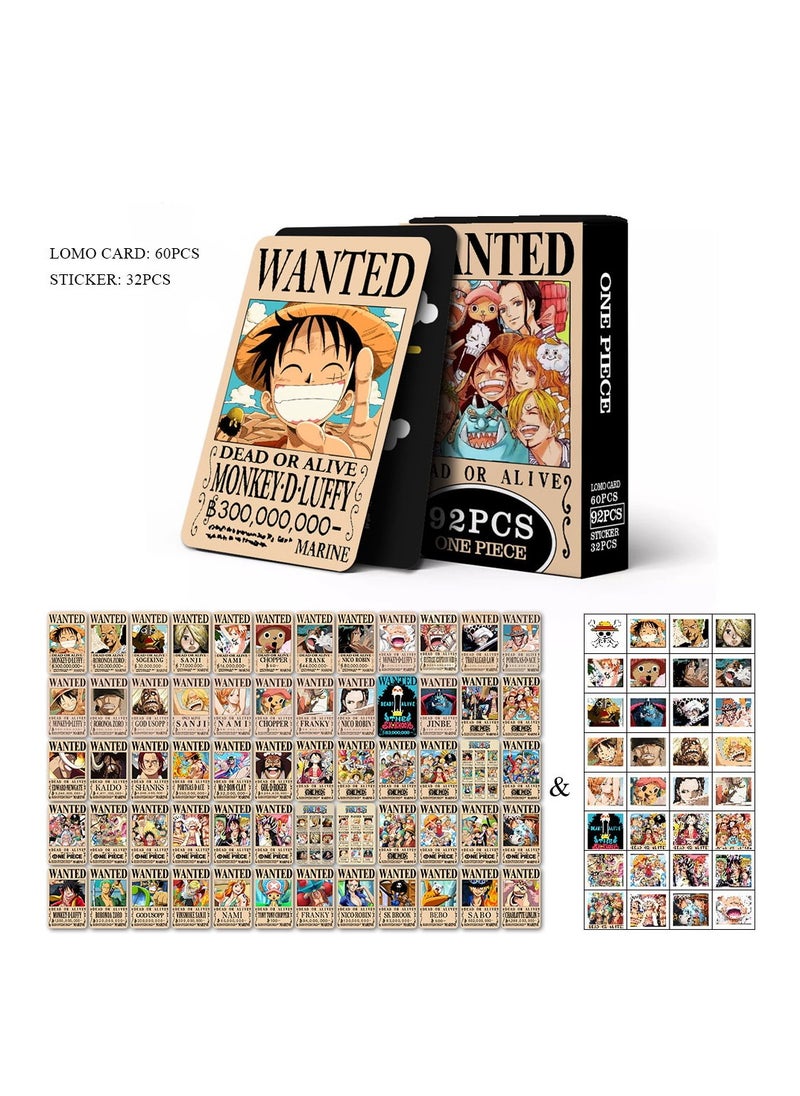 RATSAW Anime One Piece Wanted Cards 8.8 x 5.7 cm Set of 92 Cards, New Edition, One Piece Wanted Poste, Straw Hat Pirates Crew  - Image 3