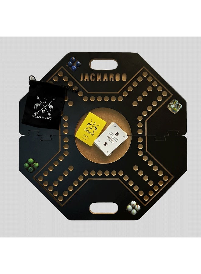 جاكارو لعبة  ميني جاكارو لوحية لعدد 4 لاعبين 38 * 38 سم من كانجارو ايجيبت - Image 1