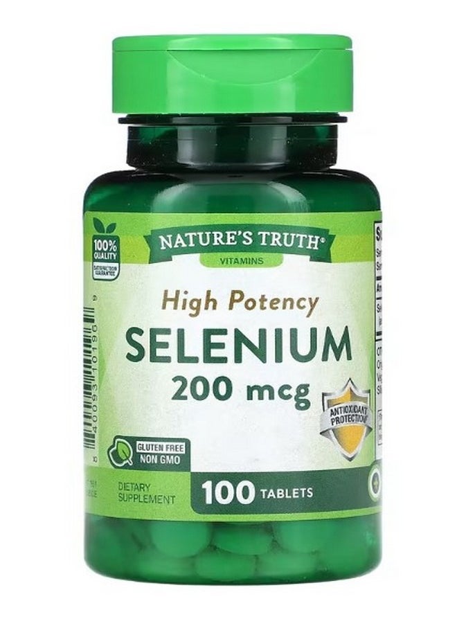 Nature's Truth High Potency Selenium 200 mcg 100 Tablets  - Image 1