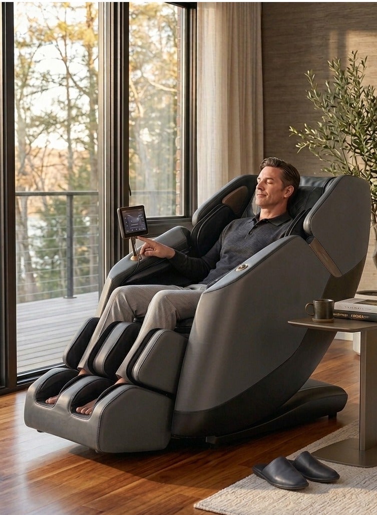 In-House Massage Chair Fluffy Pro From In House, Soft 3D+2D Massage System, Zero Gravity, Bluetooth Audio, RK2003E, Black - Image 1