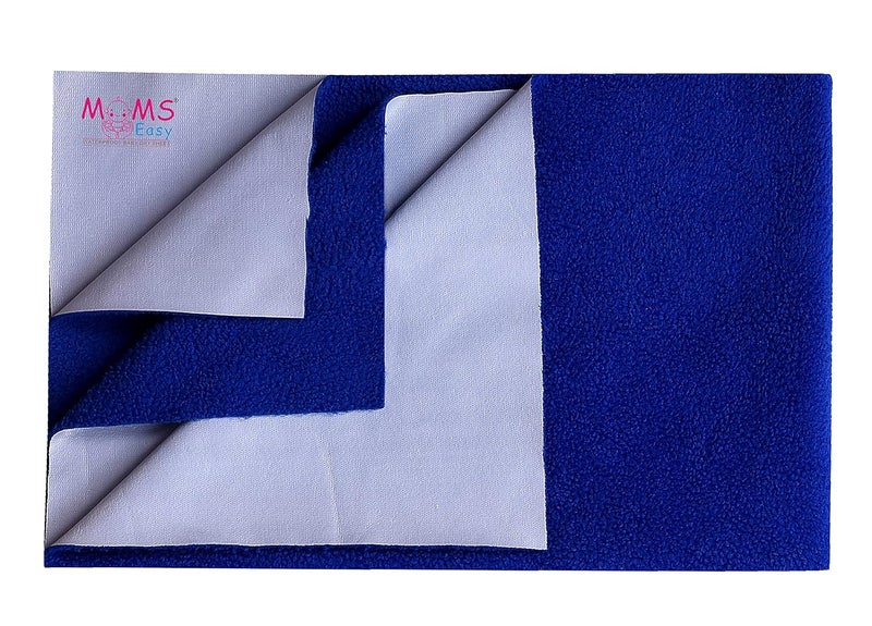 MOMSEASY MOMSEASY Water Proof and Reusable MatBed ProtectorAbsorbent Drysheet Royal Blue XLarge 200x140 CM 