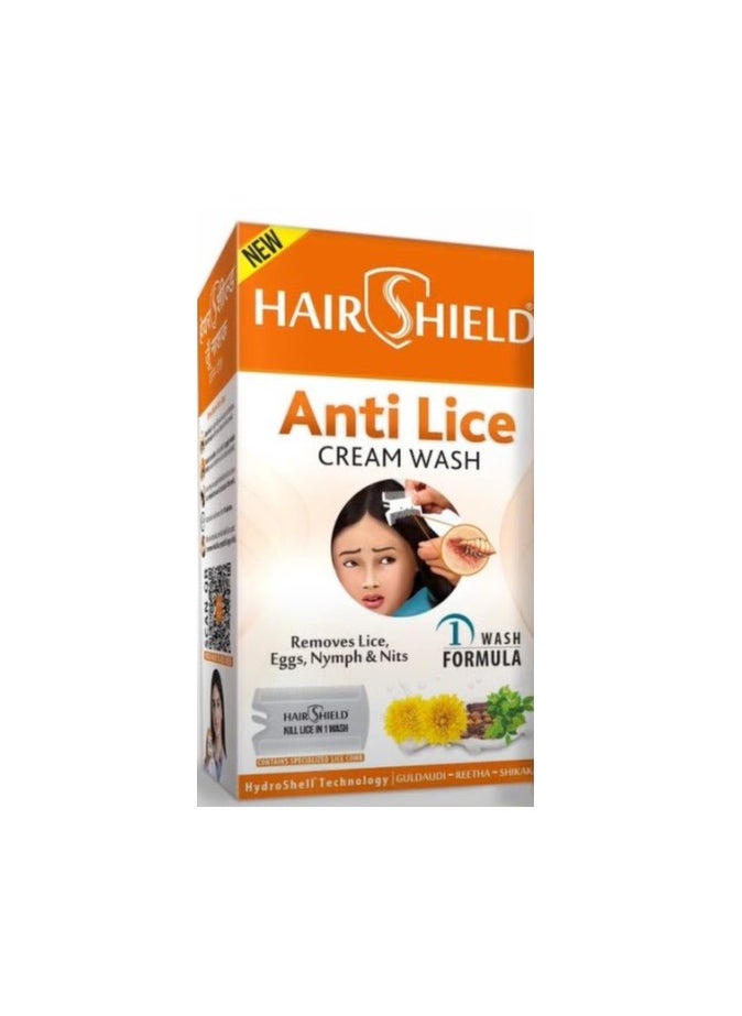 HAIR SHIELD - Hairshield Anti Lice Cream Wash 30 Ml Free Head Lice Comb - Image 1