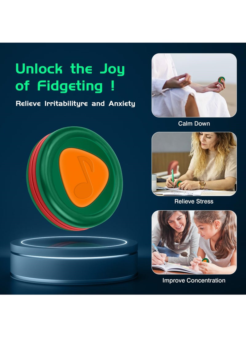 SYOSI - 2-in-1 Fidget Slider Toy with Magnetic Button, Haptic Coin, Slider, and Press EDC Fidget Toy for Stress Relief, Ideal for Adults and Kids - Image 1