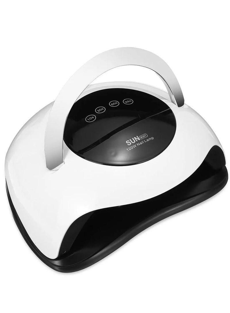 Sun 120W UV LED Nail Lamp, LED Nail Light Fast Nail Dryer for Gel Polish Manicure Professional Gel UV Light Nail Curing Lamp with 4 Timers, Auto Sensor Gel Nail Polish UV Light for Salon and Home Use - Image 3