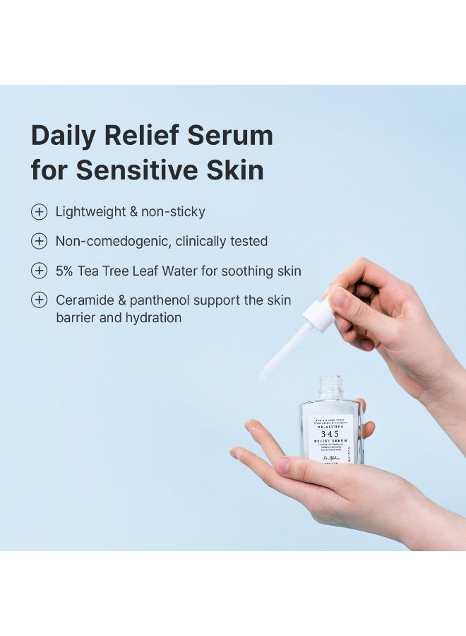 Dr.Althea 345 Relief Serum | Daily Hydrating Face Serum for Dry, Irritated Skin | Soothing Redness & Post-Acne Care, Non-comedogenic | Korean Vegan Skincare, 1.01 Fl Oz - Image 4