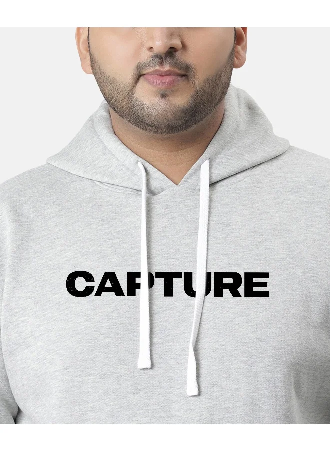 Instafab Plus Instafab Plus Men's Grey Capture Hoodie