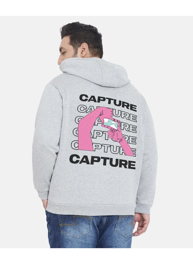 Instafab Plus Instafab Plus Men's Grey Capture Hoodie