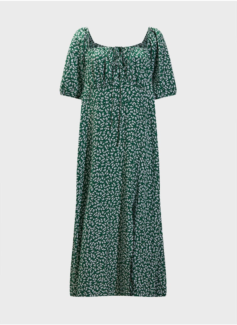 Ella Plus Prtinted Summer Dres  - Image 1
