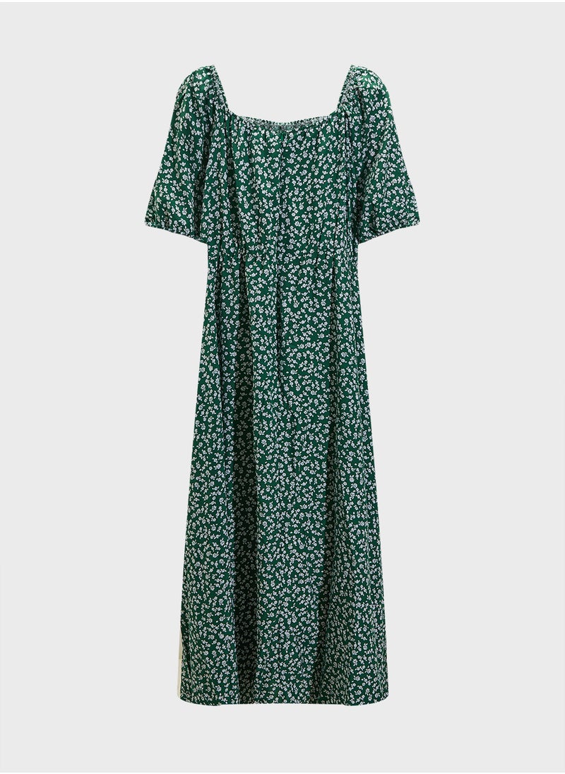 Ella Plus Prtinted Summer Dres  - Image 2