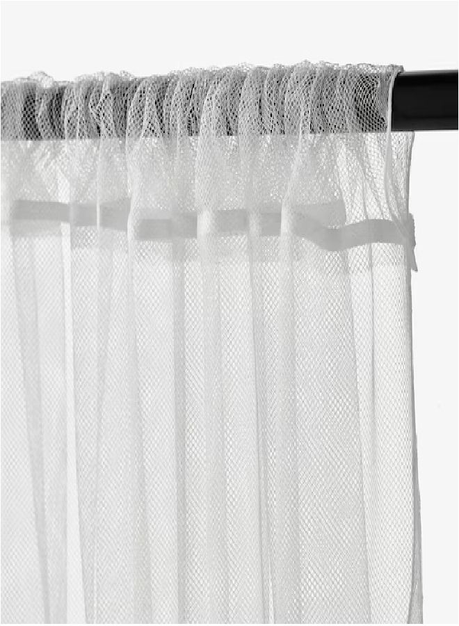 Net curtains 280x300 Cm White  - Image 2