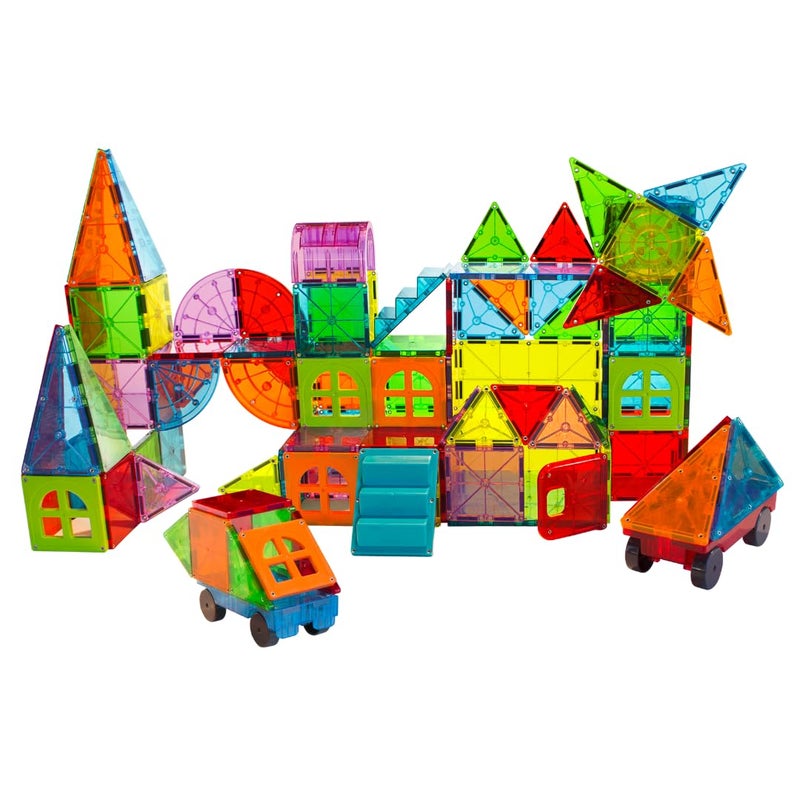 MAGNA-TILES Metropolis 110-Piece Magnetic Construction Set, The ORIGINAL Magnetic Building Brand - Image 4