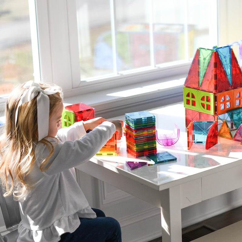 MAGNA-TILES Metropolis 110-Piece Magnetic Construction Set, The ORIGINAL Magnetic Building Brand - Image 2