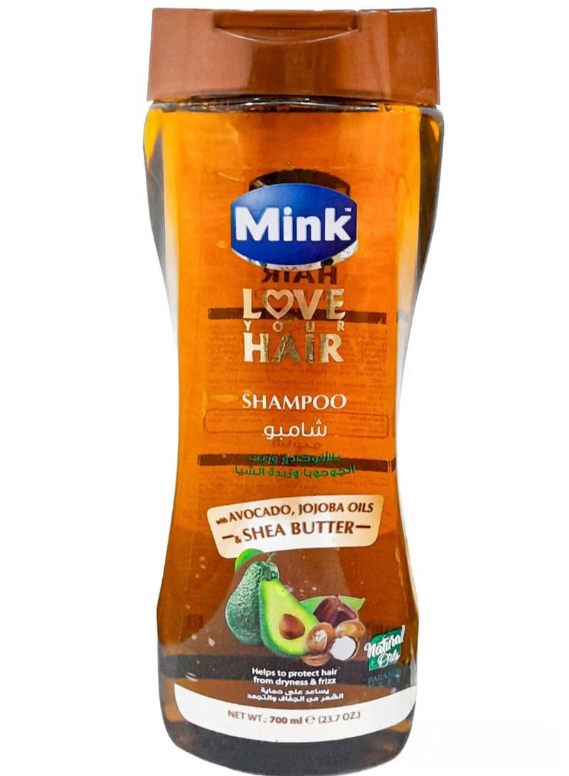 منك مينك شامبو بالأفوكادو والجوجوبا وزبدة الشيا 700 مل