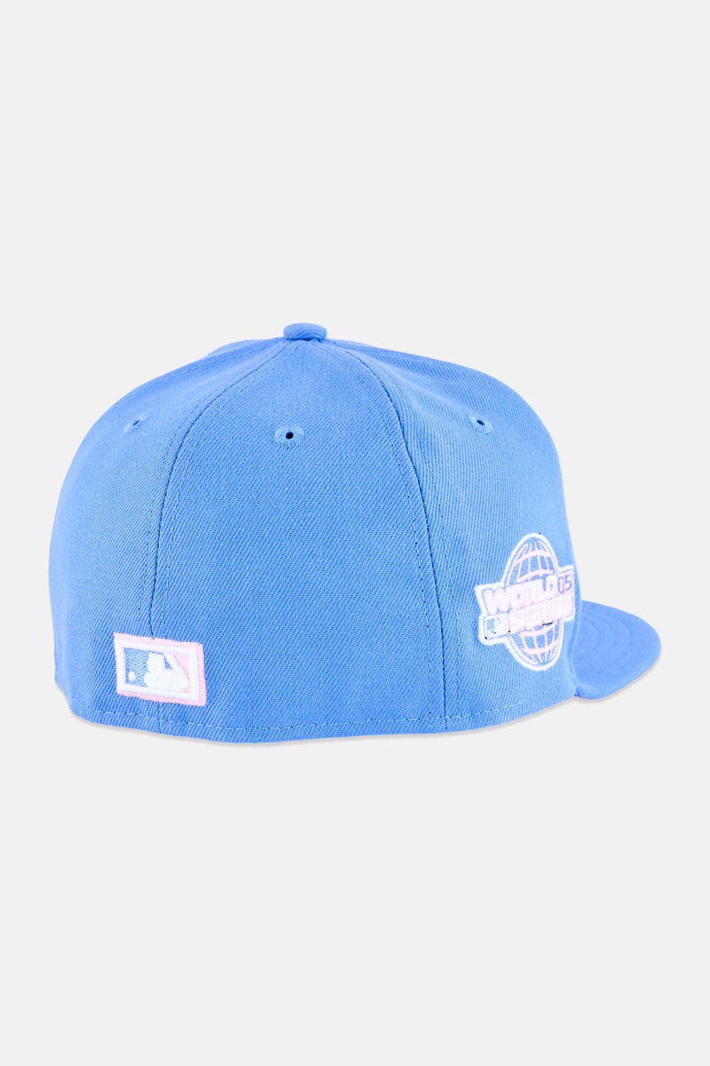 New Era x MLB Men Houston Astros Fitted Cap, Sky Blue - Image 2