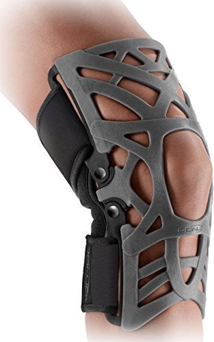 DonJoy Reaction Web Knee Support Brace with Compression Knee Sleeve | Superior Comfort Knee Support SleeveKnee Sleeve for Men and Women: Grey, Medium/Large - Image 1