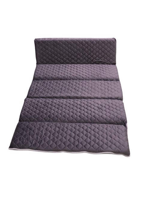 A soft and comfortable sponge mattress that is foldable and easy to carry with a bag. A multi-use mattress for trips, sleeping, and exercising, and for children, size (190*90*6 cm)