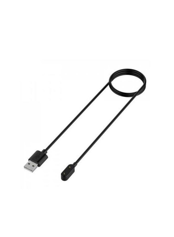 شاحن بديل لساعة هواوي باند 9 / 9 NFC مع كابل شحن USB بطول 100 سم - أسود - Image 2