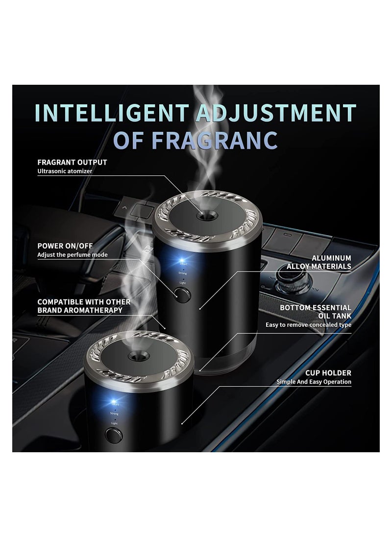 KASTWAVE - Car Air Freshener Aromatherapy Diffuser, Automatic Silent Spray Smart Car Fragrance Machine  with Marine Essential Oil Set, Compatible with Other Brand Perfume - Image 1