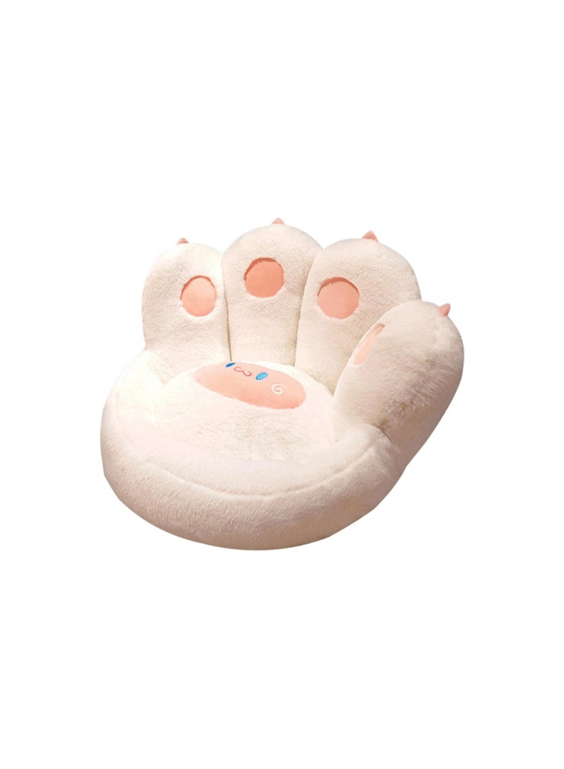 cat paw cushion soft lazy sofa chair cushion lazy pillow for gamer chair white  - Image 3