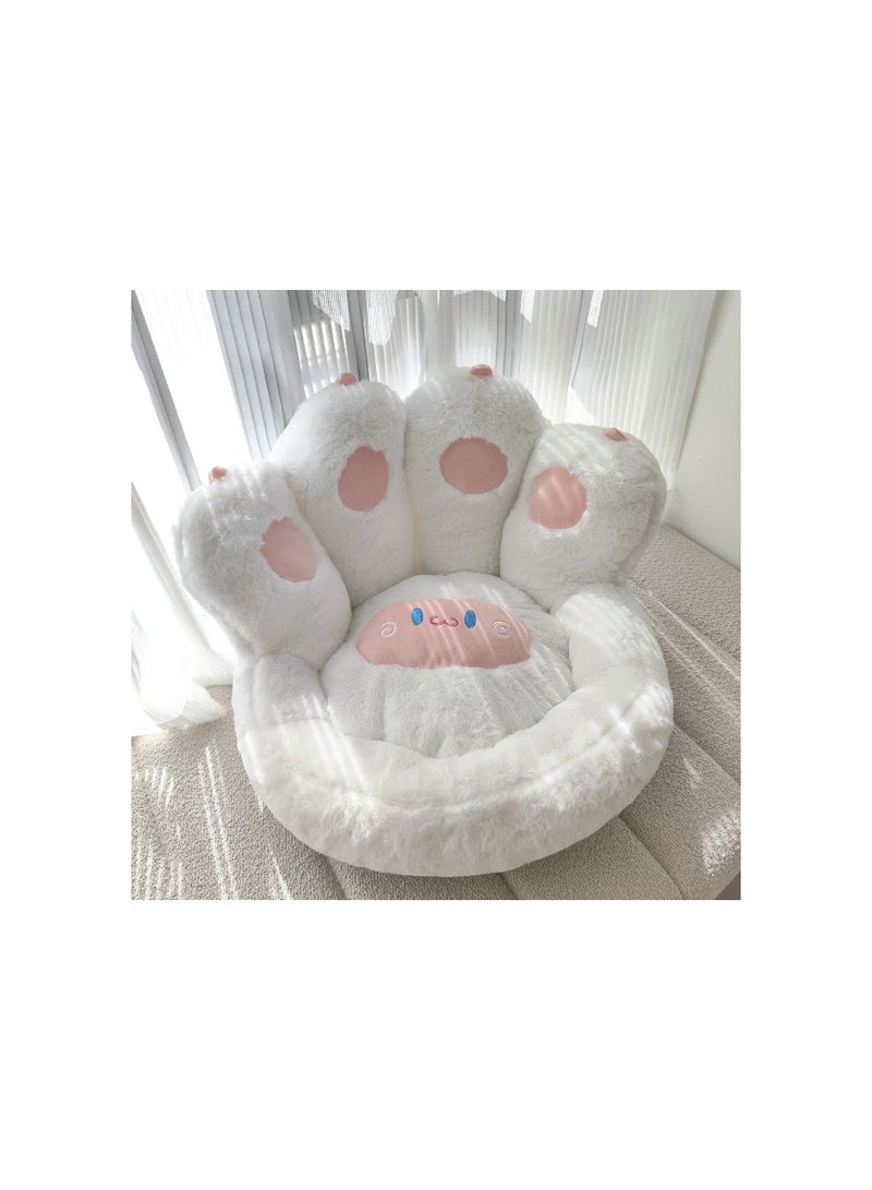 cat paw cushion soft lazy sofa chair cushion lazy pillow for gamer chair white  - Image 4