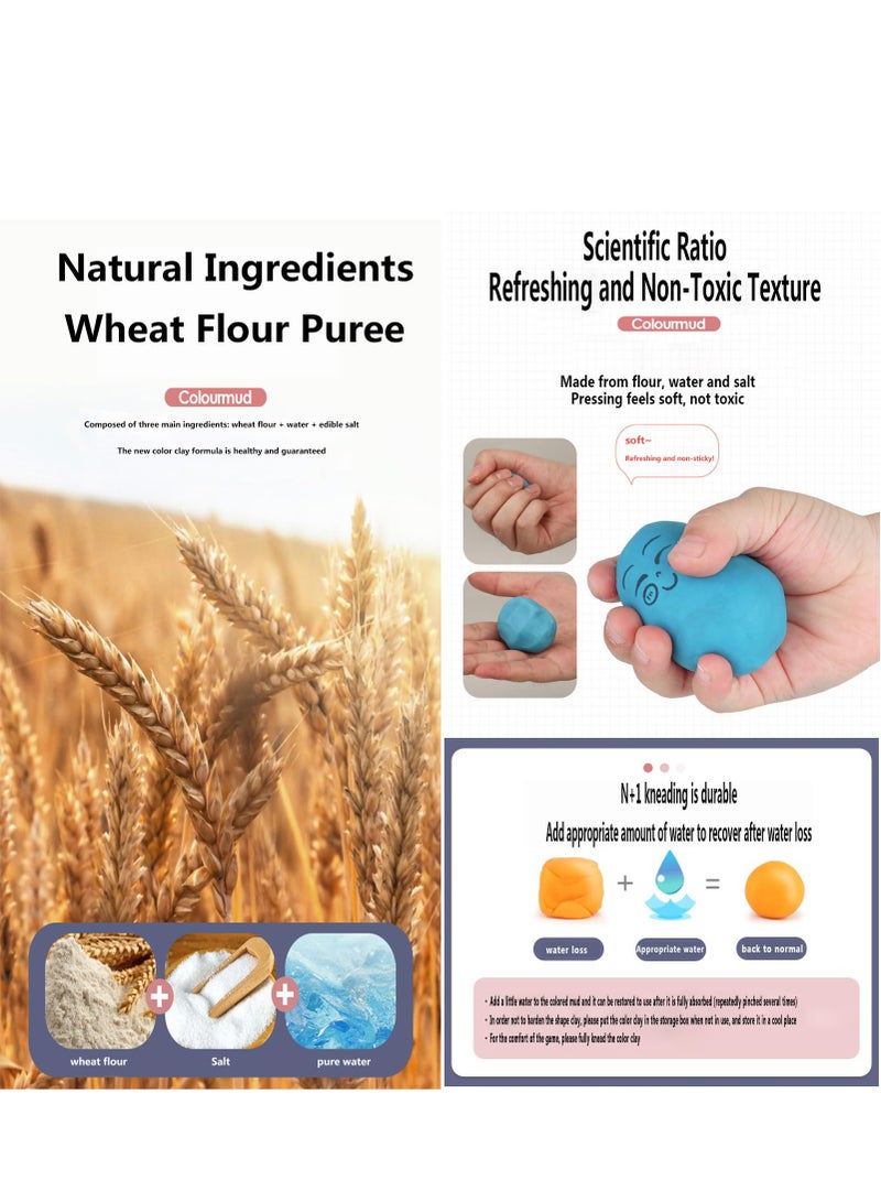 Loquat Diy Ice Cream Machine with Slime Kit Kids Color Mud Non-Toxic Non-Sticky Clay Plasticine - Image 4