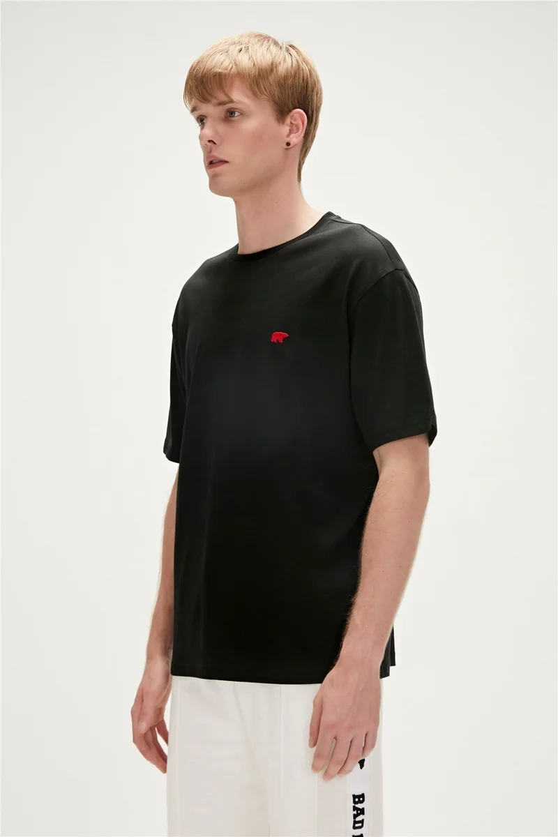 باد بير Birthday Oversize T-Shirt Black Basic Men's T-Shirt10