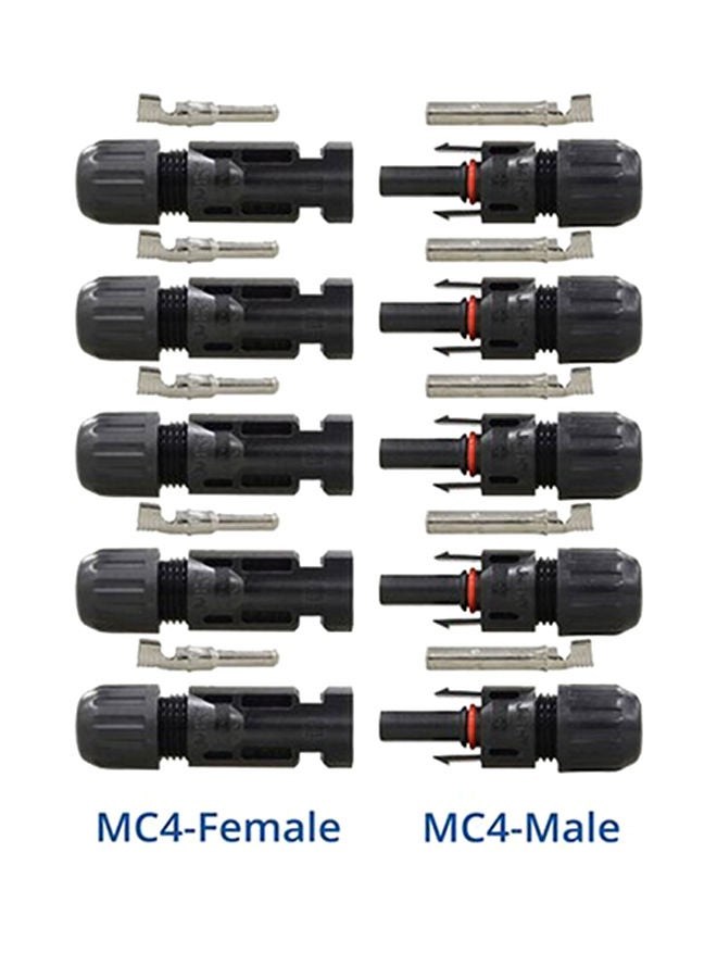 NIBEMINENT MC4 Portable Module Solar Panel Connectors Black  - Image 2