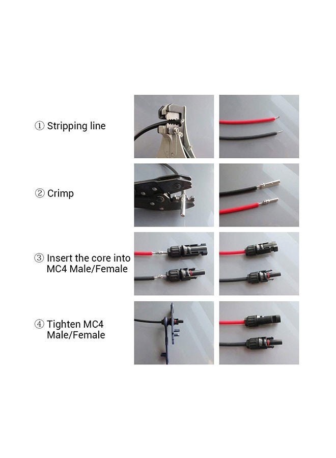 NIBEMINENT MC4 Portable Module Solar Panel Connectors Black  - Image 3