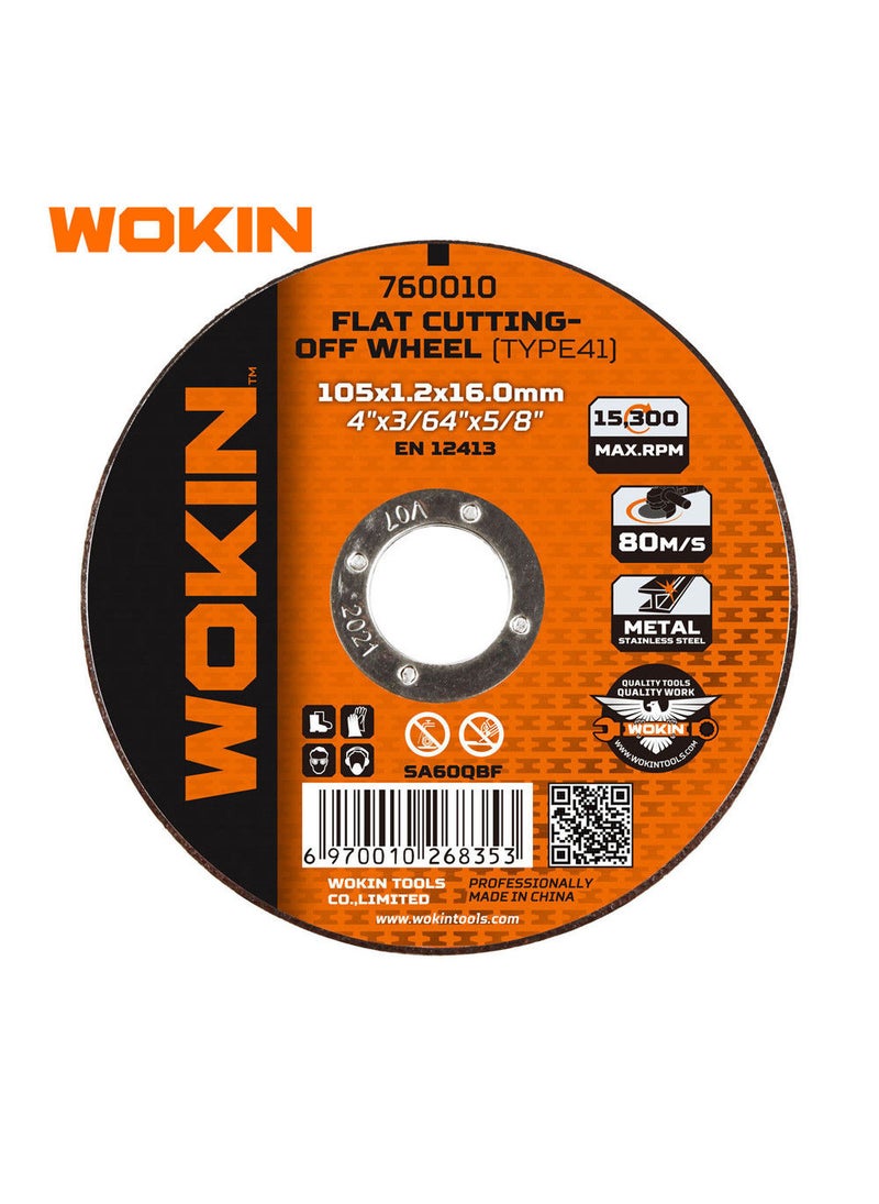 Wokin flat cutting-off wheel (Metal and stainless steel) - Image 1