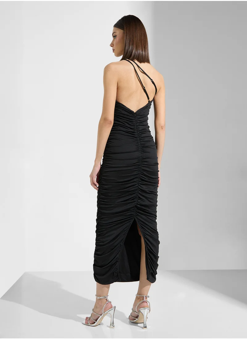 ايلا ليمتد اديشن One Shoulder Ruched Bodycon Dress