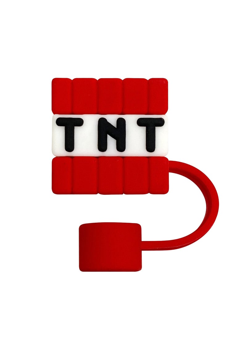 5 قطع من أغطية القش مقاس 10 مم متوافقة مع أغطية القش القابلة لإعادة الاستخدام والمقاومة للغبار بحجم 30 و40 أونصة من لعبة Minecraft - Image 4