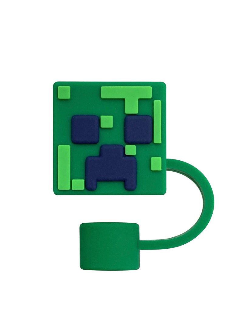 5 قطع من أغطية القش مقاس 10 مم متوافقة مع أغطية القش القابلة لإعادة الاستخدام والمقاومة للغبار بحجم 30 و40 أونصة من لعبة Minecraft - Image 5