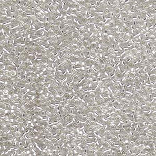 Miyuki Crystal Clear Silver Lined Miyuki Japanese round rocailles glass seed beads 11/0 Approximately 24 gram 5 inch tube - Image 5