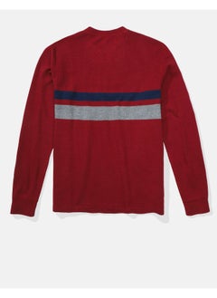 American Eagle AE Long-Sleeve Striped Thermal T-Shirt  - Image 2