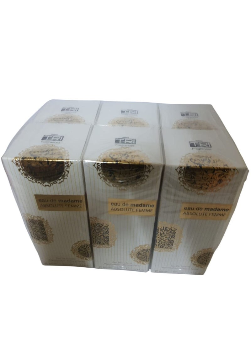 تي أر آي مجموعة من 6 أو دي تواليت مدام - Image 2