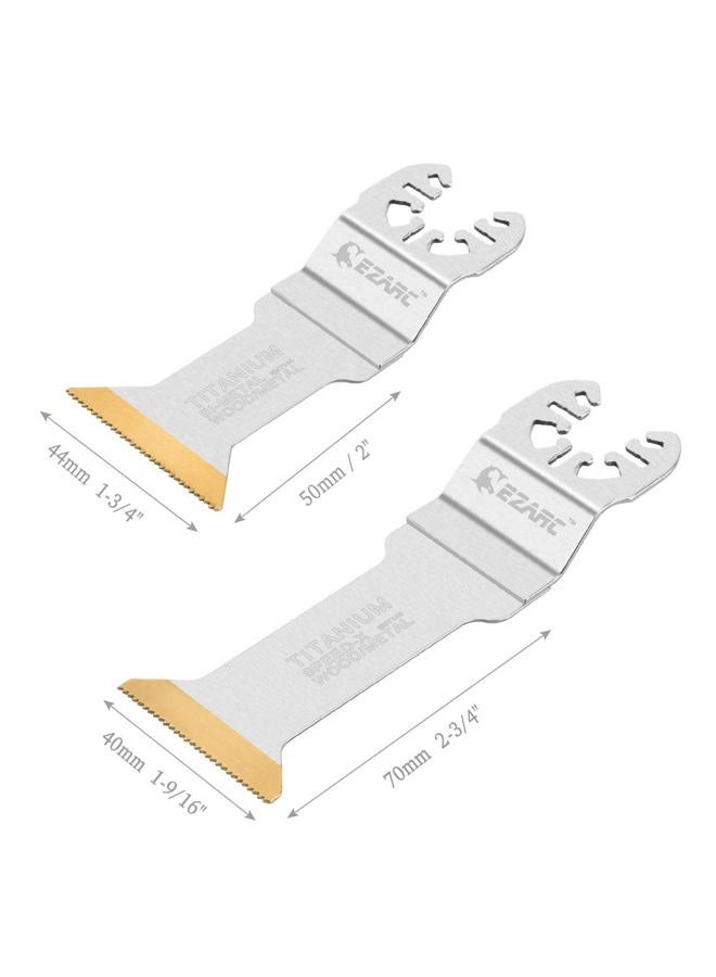 EZARC 6pc Titanium Oscillating Multitool Blades Long Cut Saw Blades Speed Cutting for Wood, Metal and Hard Material, 6-Pack - Image 2