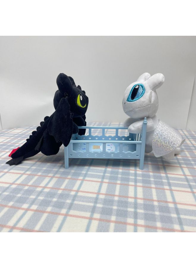 Car Ornaments Internet Celebrant Cartoon Cute Black And White Dragon Car Exterior Doll Toothless Pendant Trunk Decoration-Specifications:Black  - Image 4