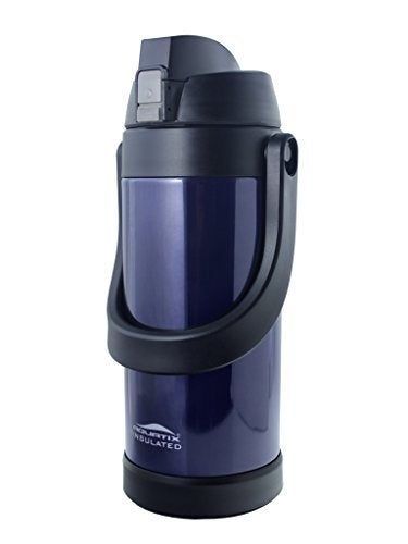 Aquatix Double Wall Insulated Extra Large XL Stainless Steel Sport thermos Bottle 68 ounce Midnight Blue