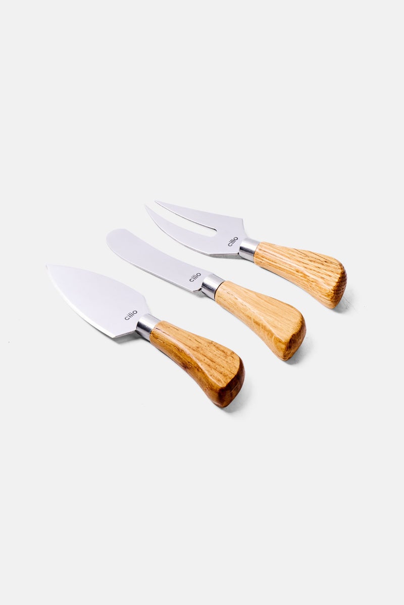Cilio 3 Piece Of Cheese Knife, Silver  - Image 3